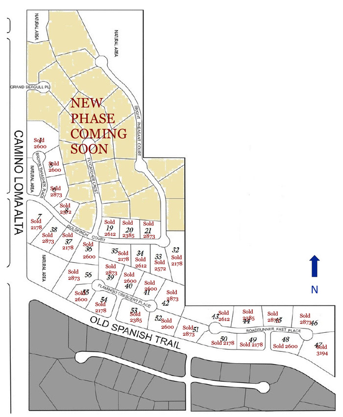 Plat Map | Estates at Old Spanish Trail